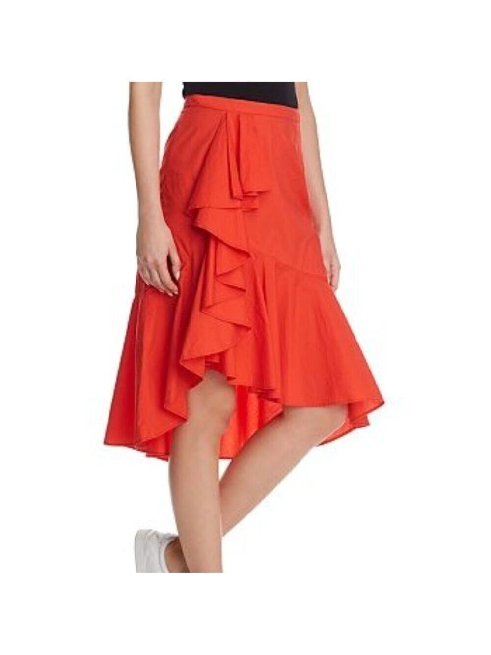 𝅺joie BNWOT Chesmu skirt ruffles asymmetrical coral